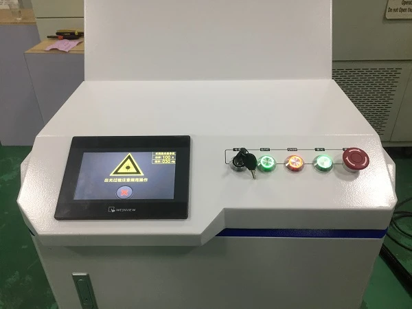  Mold Laser Cleaning Machine touch screen control panel and software interface